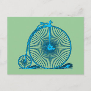 Cartão Postal Produtos legal de Ilustração de Bicicletas de Vint