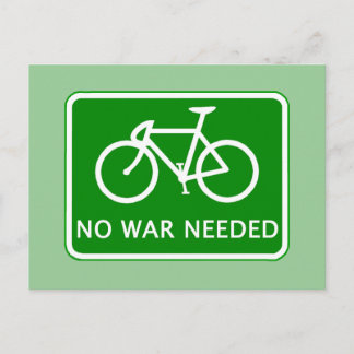 Cartão Postal Produtos necessários para Sem guerra de bicicleta