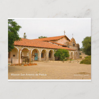 Cartão Postal Produtos para a Missão San Antonio de Padua Califó