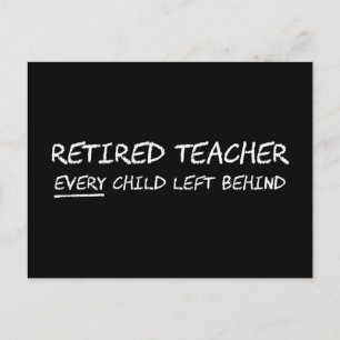 Cartão Postal Professor aposentado, cada criança deixada para tr