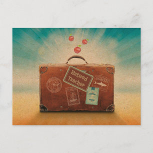 Cartão Postal Professor aposentado, mais tempo para Viagem