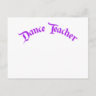 Cartão Postal Professor de dança (personalizar)