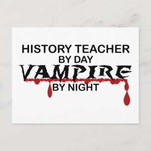Cartão Postal Professor de História Vampiro da Noite