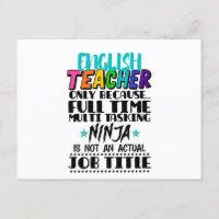 Professor de Inglês Somente Porque Multitarefa em 