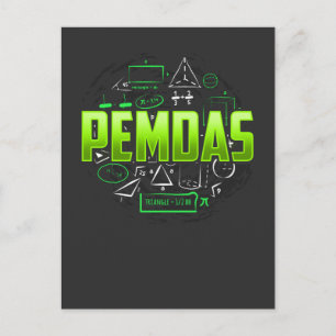 Cartão Postal Professor de Matemática Pemdas