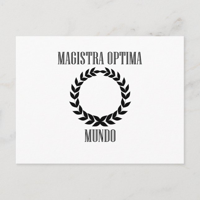 Cartão Postal Professor do Mundo Maior (Mulher) (Frente)