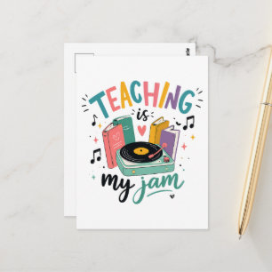 Cartão Postal Professor Retro É Minha Paixão Vinil Professor