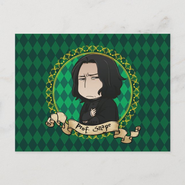 Cartão Postal Professor Snape Anime (Frente)