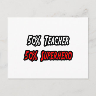 Cartão Postal Professor / Super-herói