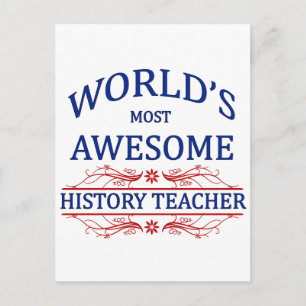 Cartão Postal Professora de História Mais Incrível do Mundo