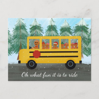 Cartão Postal Professora de Natal de Apreciação do Motorista de