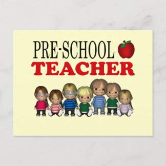 CARTÃO POSTAL PROFESSORA DE PRÉ-ESCOLA