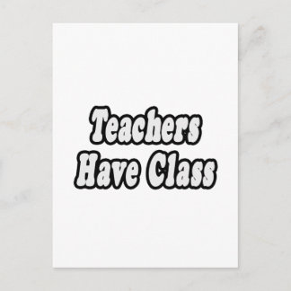Cartão Postal Professores De Classe