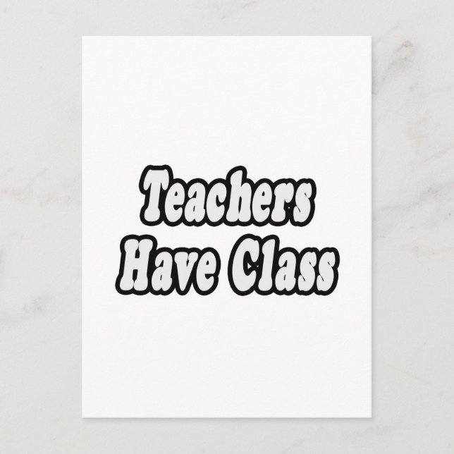 Cartão Postal Professores De Classe (Frente)