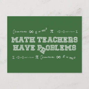 Cartão Postal Professores De Matemática Têm Problemas