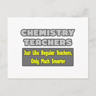 Cartão Postal Professores de Química... mais inteligentes