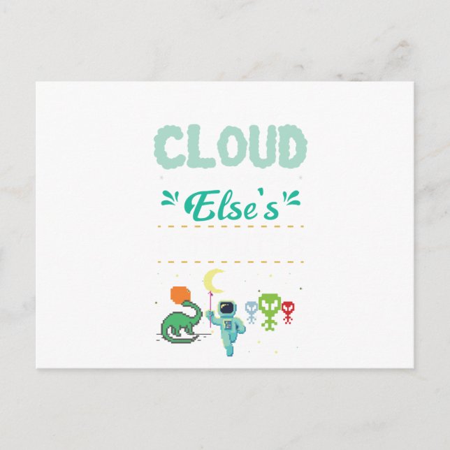 Cartão Postal Programador de TI engraçado para o jogador do comp (Frente)