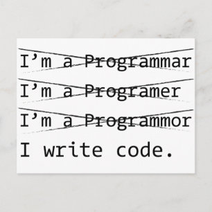 Cartão Postal Programador Engraçado