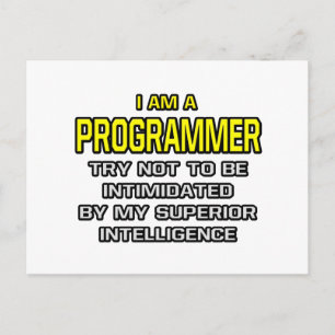 Cartão Postal Programador...Inteligência superior