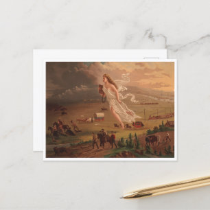 Cartão Postal Progresso americano, John Gast 1872