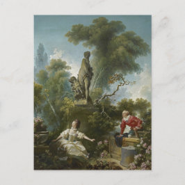 Cartão Postal Progresso do Amor: O encontro de Fragonard