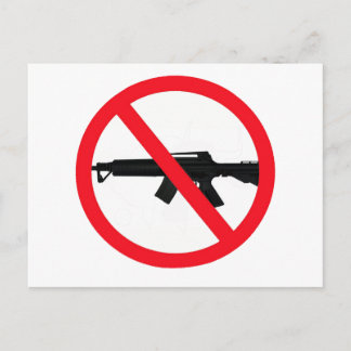 Cartão Postal Proibição de armas de assalto