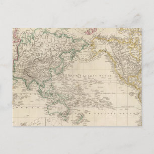 Cartão Postal Projeção de Mercadores do Mundo