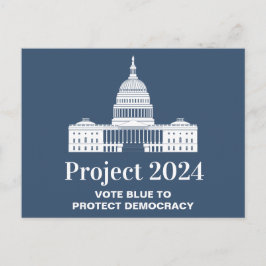 Cartão Postal Projeto 2024 Votação pela Democracia