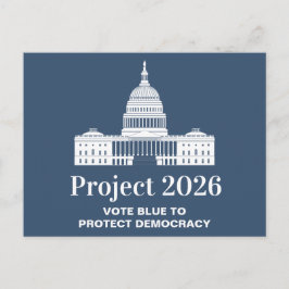 Cartão Postal Projeto 2026 Voto pela Democracia