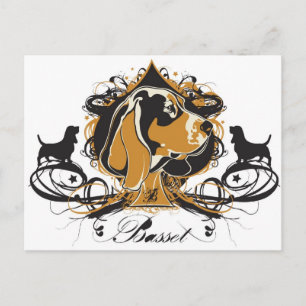 Cartão Postal Projeto Cachorro Basset Hound