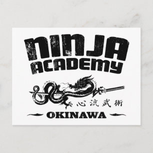 Cartão Postal Projeto de Matar da Academia Ninja Okinawa