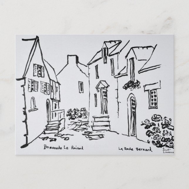 Cartão Postal Promenade du Ruicard | La Roche-Bernard, Bretanha (Frente)