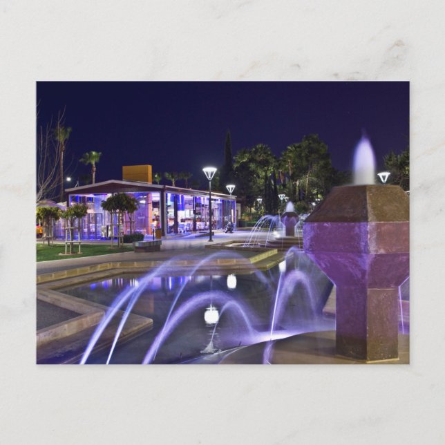 Cartão Postal Promenade em Limassol, Chipre (Frente)