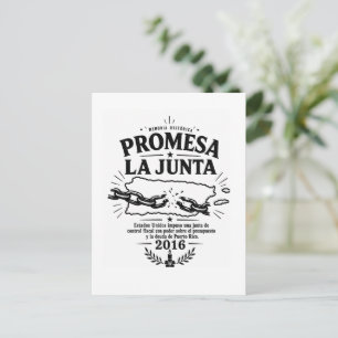 Cartão Postal PROMESA La Junta Porto Rico Memória Histórica