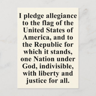 Cartão Postal Promessa de Lealdade