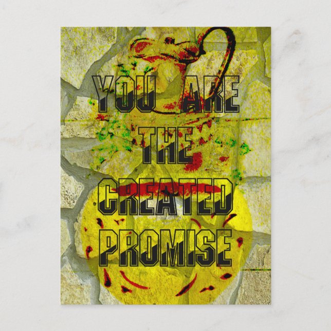 Cartão Postal Promessa do ouro: O Script do Ouro do Destino (Frente)