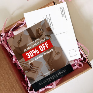 Cartão Postal Promo do produto de venda de 4 fotos Black Friday