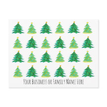 Promoção de negócios com marca de árvore de Natal