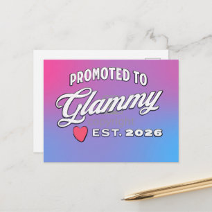 Cartão Postal Promoção de Vovó Para o Novo Bebê Em 2026