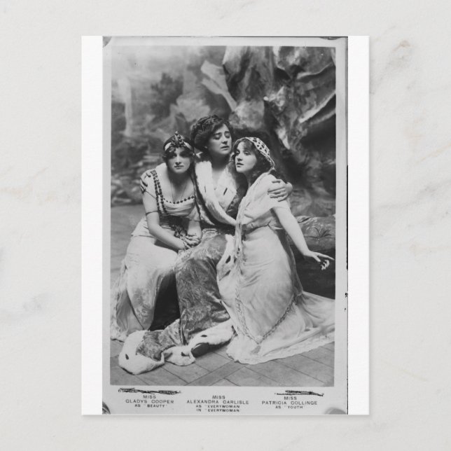 Cartão Postal Promocional de Everywoman do vintage (Frente)