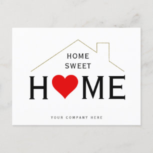 Cartão Postal Promocional de Imóveis Home Sweet Home 