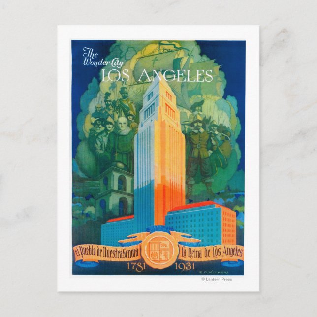 Cartão Postal Promocional de Los Angeles (Frente)