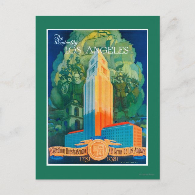 Cartão Postal Promocional de Los Angeles (Frente)