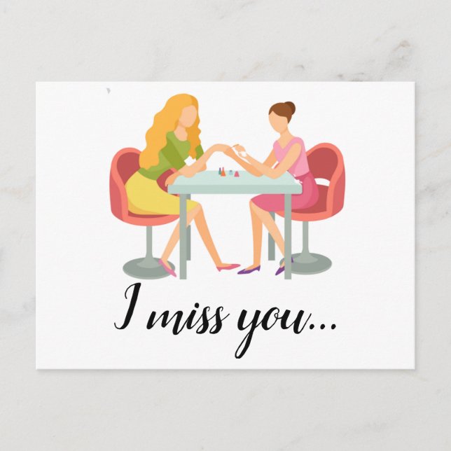 Cartão Postal Promocional de rereserva de tecnologia/esteticista (Frente)