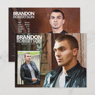 Cartão Postal promocional do Modelo de Foto 2 Lado 3