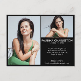 Cartão Postal Promocional Fotográfico do Modelo Ator Comp/Zed Ca