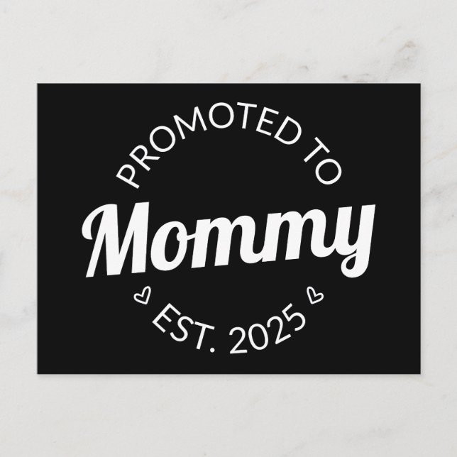 Cartão Postal Promovida a Mamãe Est. 2025 I (Frente)