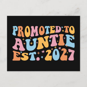 Cartão Postal Promovida a Tia Est 2027 Nova Tia