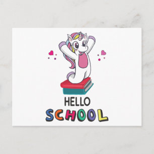 Cartão Postal Pronto para a escola online