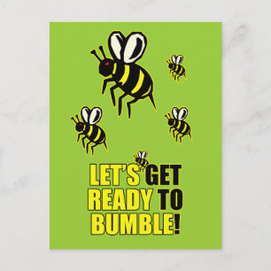 Cartão Postal Pronto para Bumble